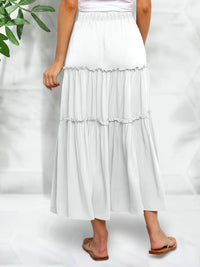 Frill Tiered Midi Skirt
