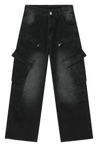 Baggy Jeans with Cargo Pockets