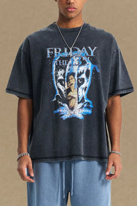 Men's Graphic Round Neck Half Sleeve T-Shirt