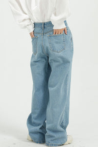 Wide Leg Jeans with Pockets