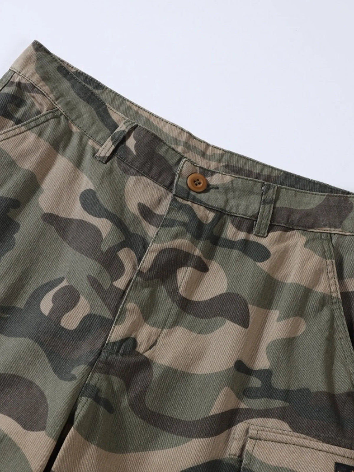Men's Full Size Camouflage Cargo Shorts Plus Size