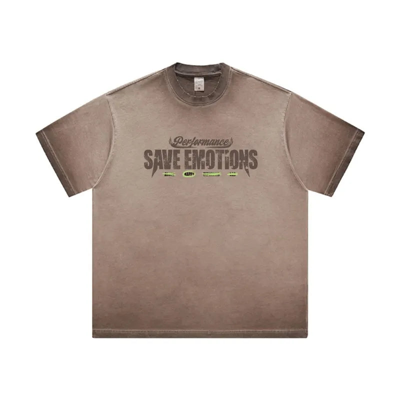 Men's Graphic Round Neck Short Sleeve T-Shirt