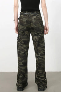 Men's Camouflage Jeans with Cargo Pockets