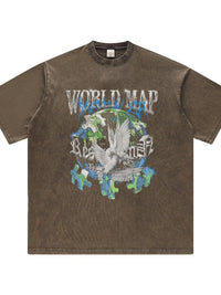 Men's Graphic Round Neck Short Sleeve T-Shirt