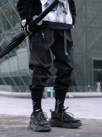 Men's Cargo Joggers with Zip Pockets