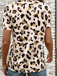 Leopard Print Short Sleeve T-Shirt