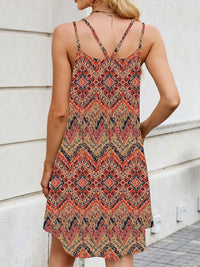 Printed Scoop Neck Cami Dress
