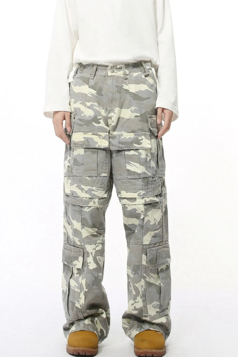 Men's Camouflage Straight Cargo Jeans