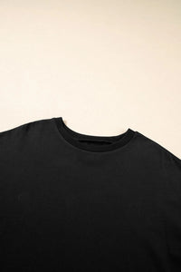 Loose Half Sleeve Hi Low Hem T Shirt