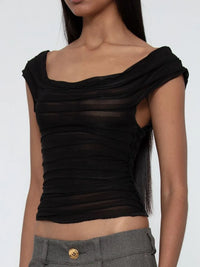 Ruched Solid Tank