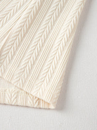 Polka Dot Mesh Puff Sleeve Textured Blouse