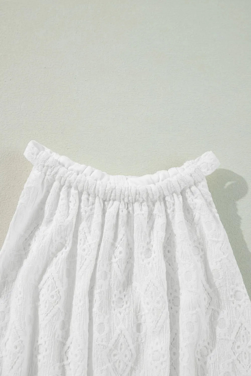 Lace Sleeveless Tied Waist Mini Dress