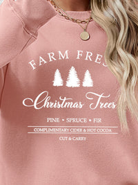 Graphic Farm Fresh Dropped Shoulder Sweatshirt