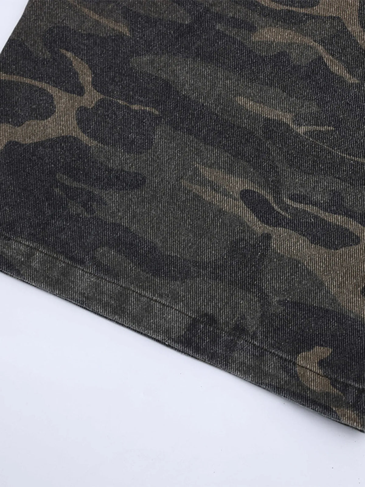 Men's Camouflage Denim Cargo Shorts