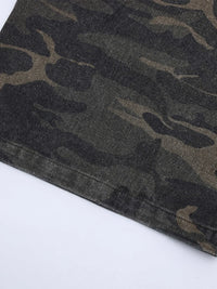 Men's Camouflage Denim Cargo Shorts