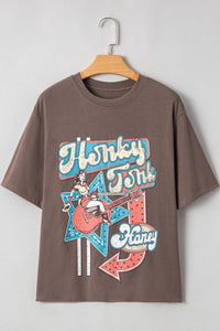 Graphic Crew Neck Western Short Sleeve Tee