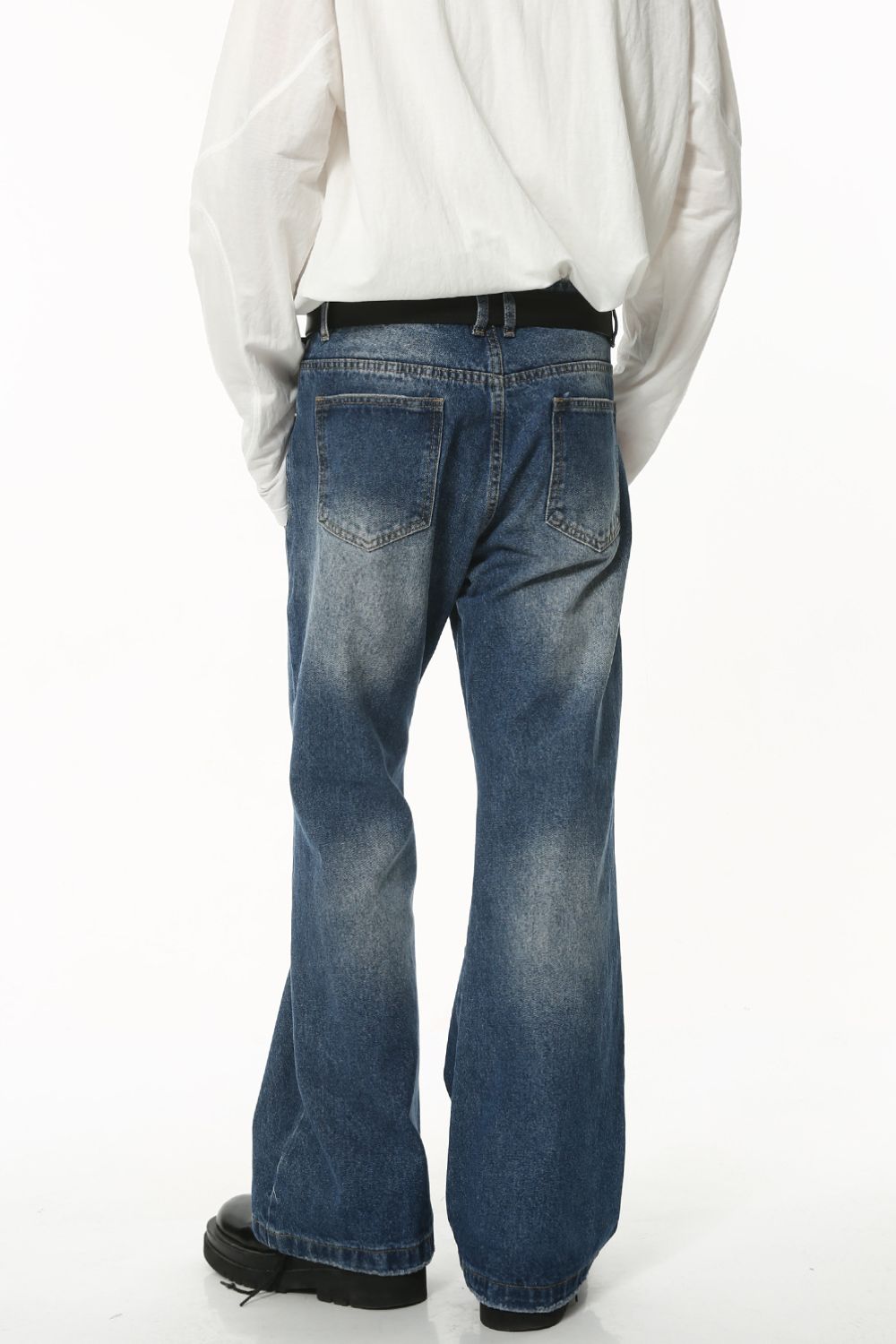 Washed Jeans with Pockets