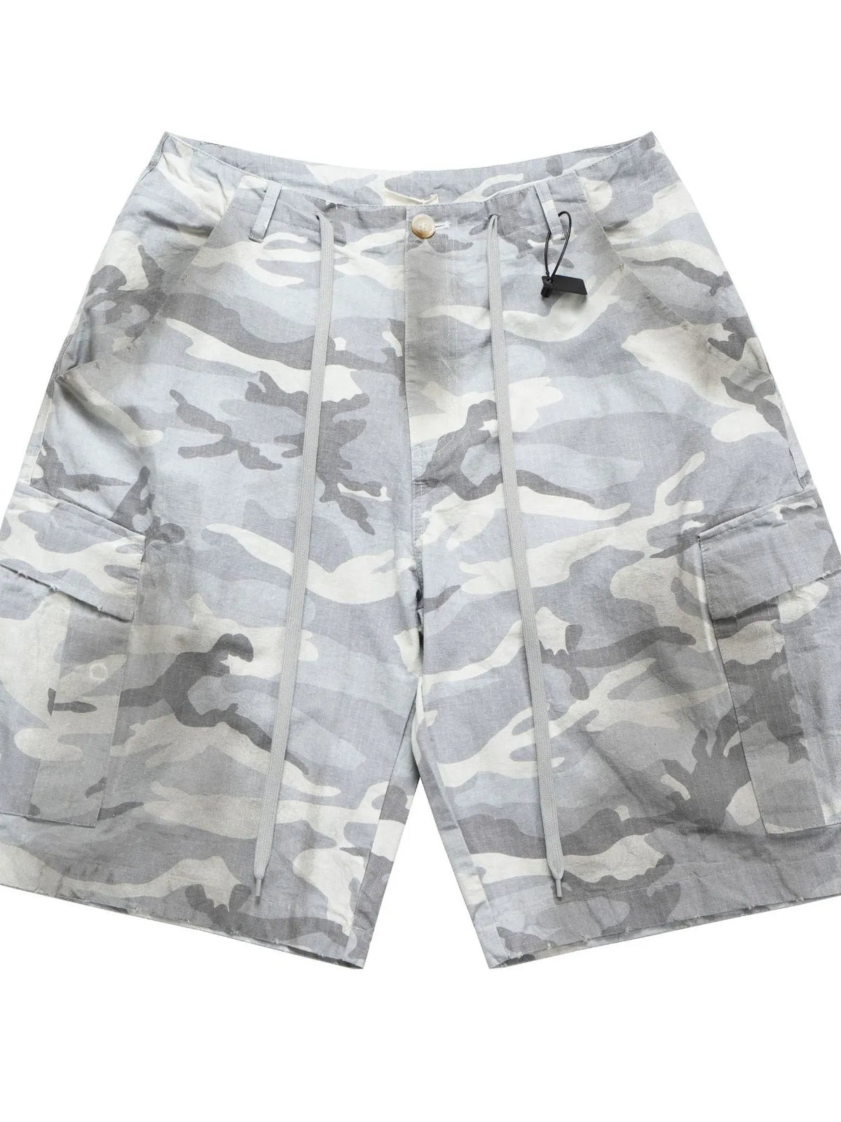 Men's Camouflage Pattern Denim Cargo Shorts