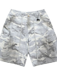Men's Camouflage Pattern Denim Cargo Shorts
