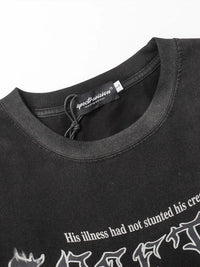 Men's Letter Graphic Round Neck T-Shirt