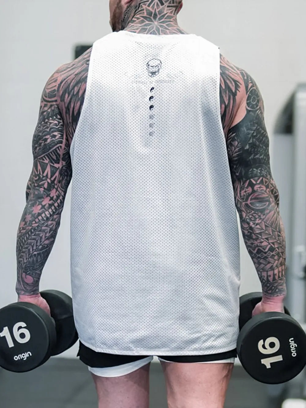 Men's Plus Size Graphic Round Neck Tank