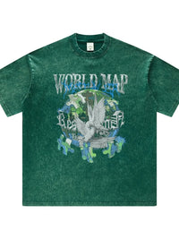 Men's Graphic Round Neck Short Sleeve T-Shirt