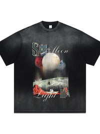Men's Graphic Round Neck Short Sleeve T-Shirt