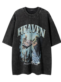 Men's Graphic Oversized Round Neck T-Shirt