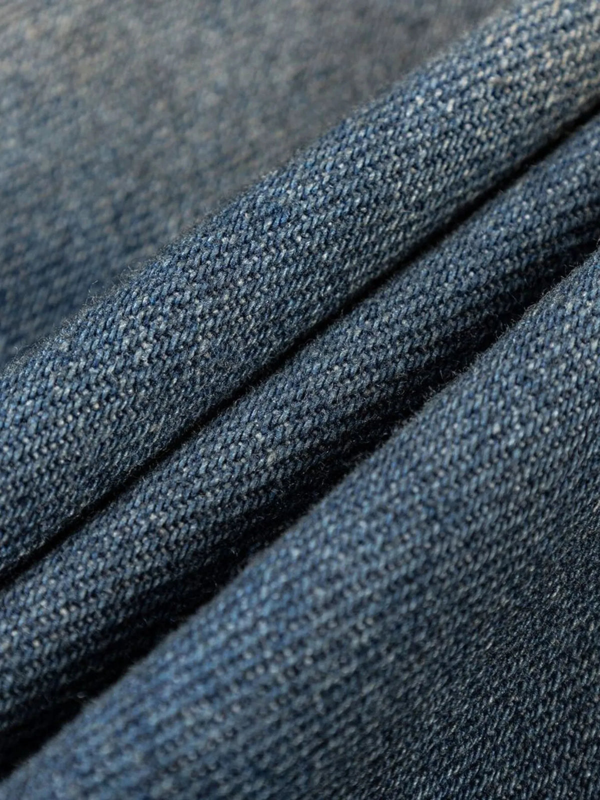 Men's Washed Denim Bomber Jacket