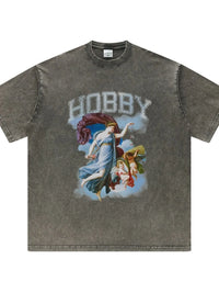 Men's Graphic Round Neck Short Sleeve T-Shirt