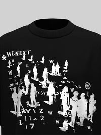 Men's Graphic Round Neck Short Sleeve T-Shirt