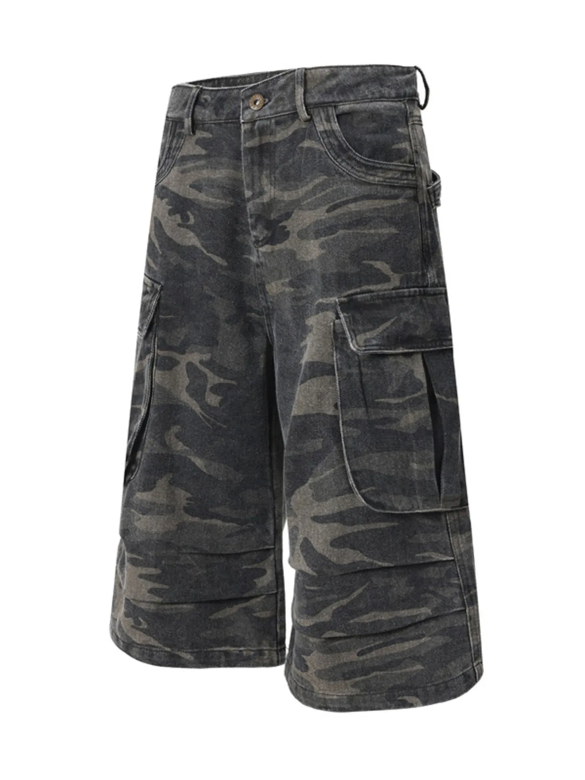 Men's Loose Fit Camouflage Cargo Shorts
