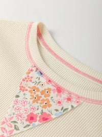 Floral Round Neck Relaxed Fit T-Shirt