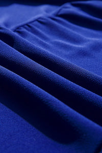 Ruffled Short Sleeve Collared V Neck Tiered Midi Dress