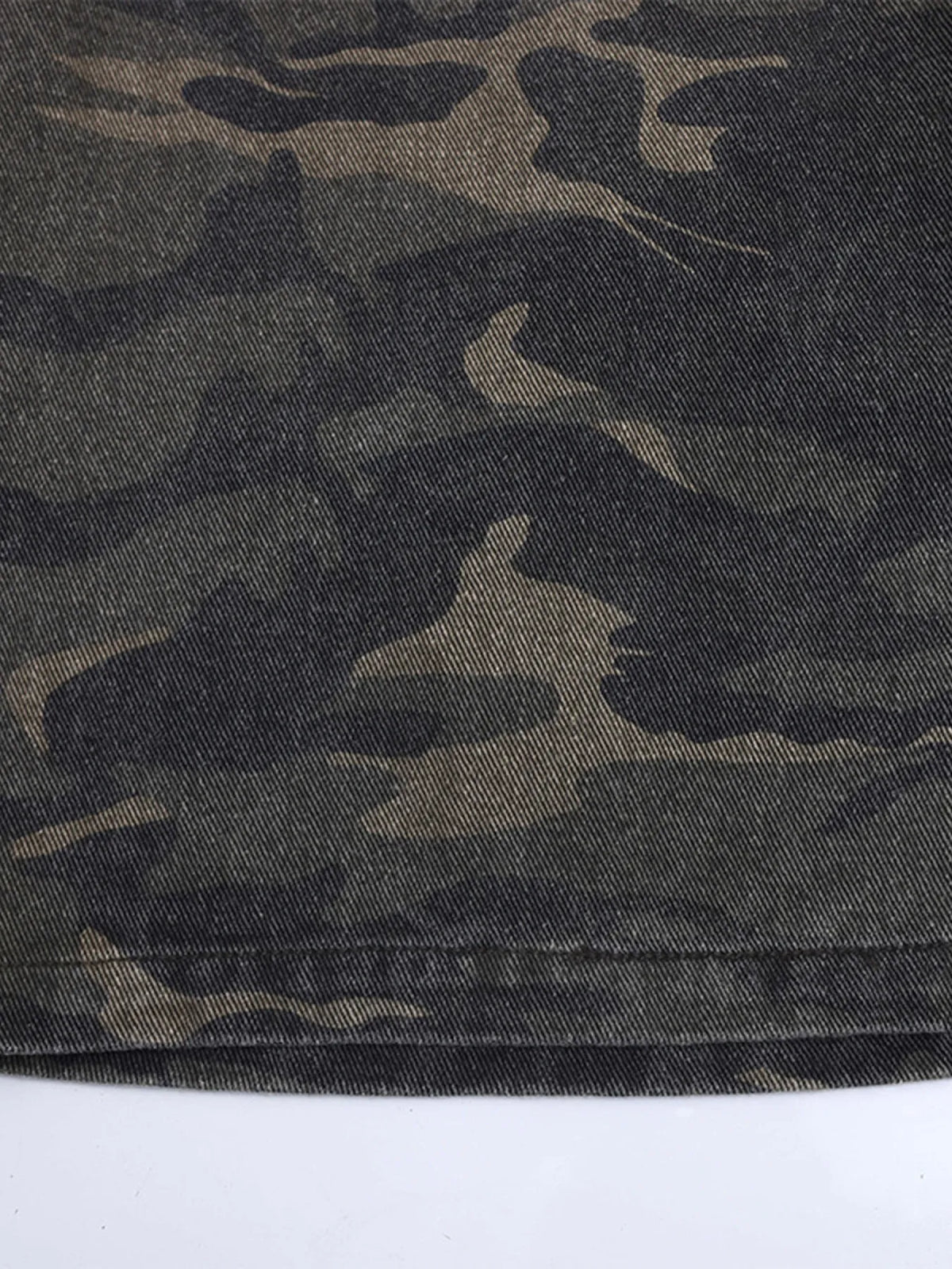 Men's Camouflage Denim Cargo Shorts