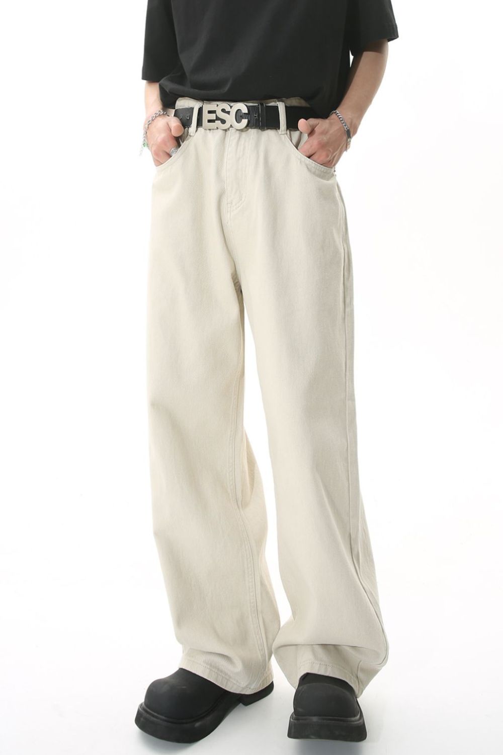 Men's Mid-Rise Straight-Leg Jeans