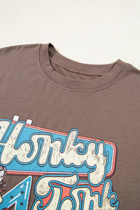 Graphic Crew Neck Western Short Sleeve Tee