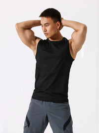 Men's Plus Size Round Neck Active Tank