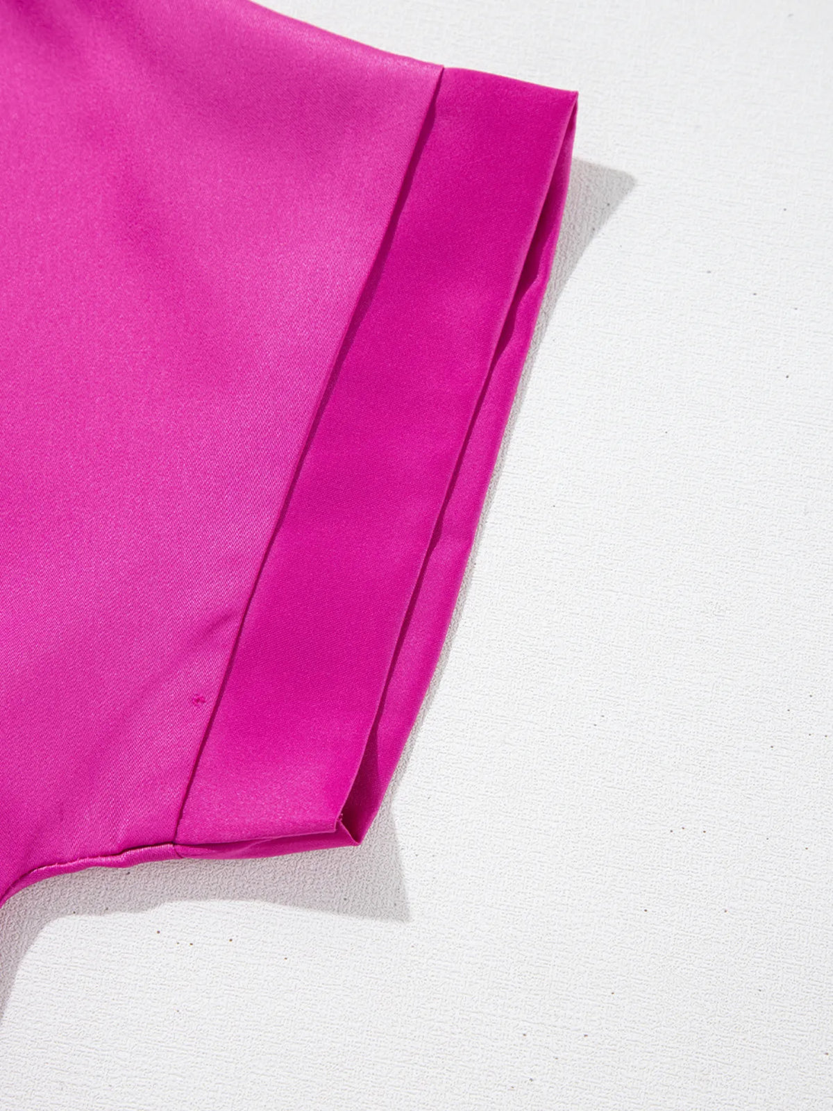 Silky V Neck Dolman Sleeve Blouse