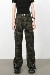 Men's Camouflage Jeans with Cargo Pockets
