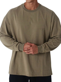 Men's Plus Size Round Neck Long Sleeve T-Shirt