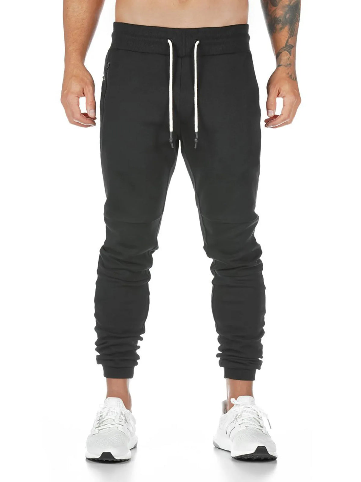 Men's Full Size Jogger Active Pants with Drawstring Plus Size