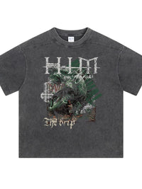 Men's Graphic Round Neck Half Sleeve T-Shirt