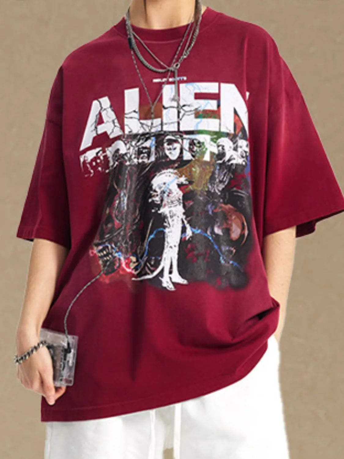 Men's Graphic Round Neck Half Sleeve T-Shirt