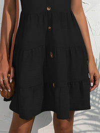 V-Neck Sleeveless Mini Dress