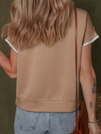 Contrast Trim Short Sleeve T-Shirt