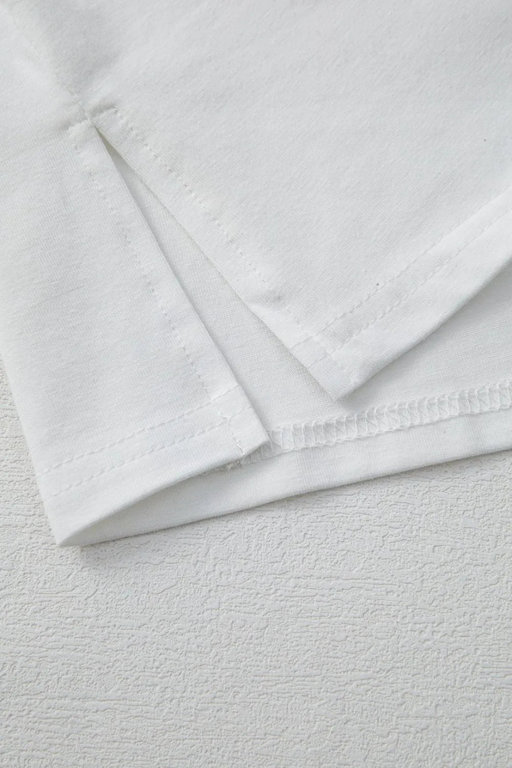 Star Layered Patched Graphic Drop Shoulder Half Sleeve Loose Tee