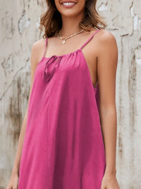 Ruffled Hem Midi Cami Dress