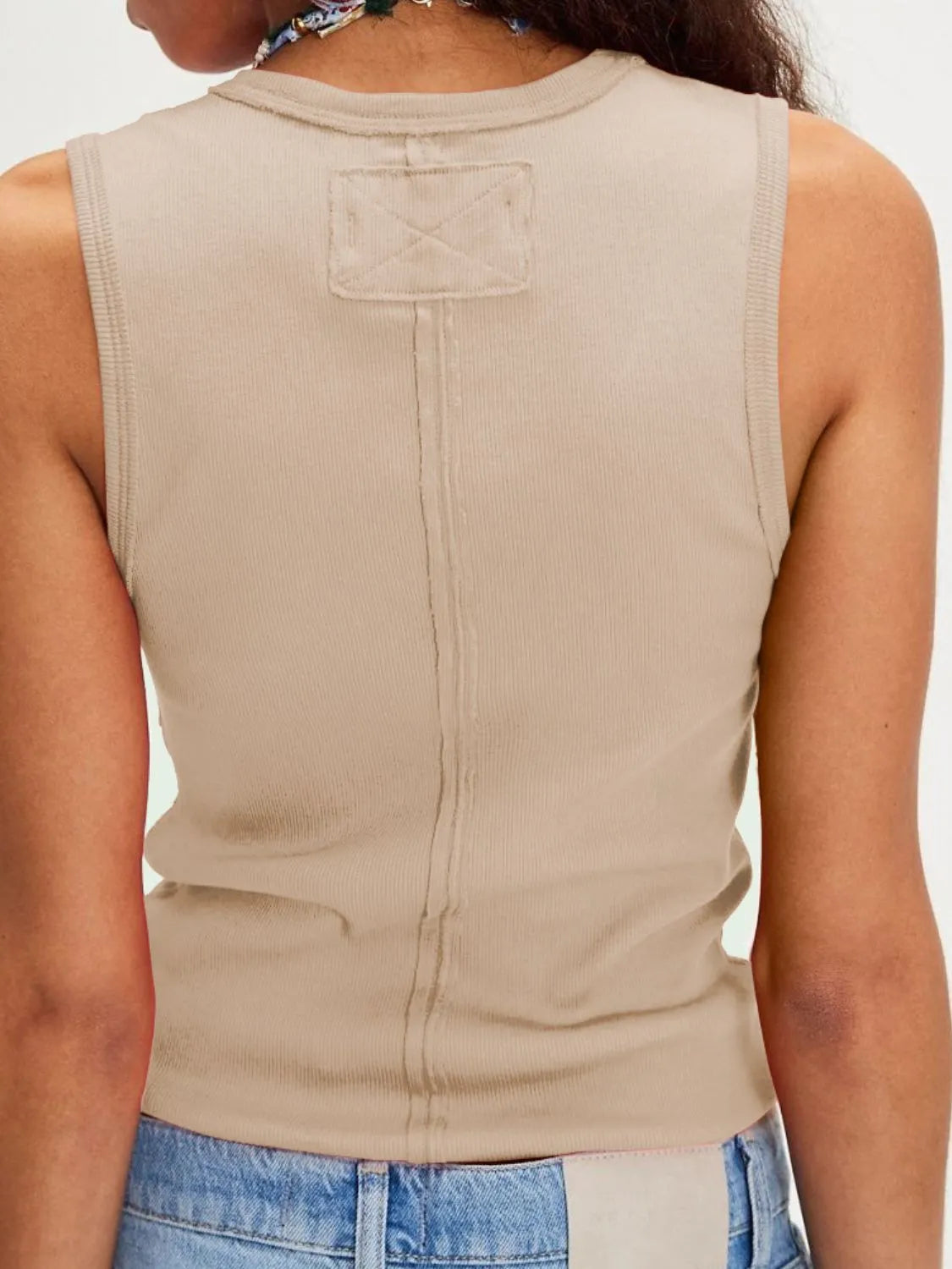 Solid V-Neck Tank