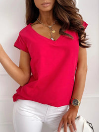 V-Neck Short Sleeve T-Shirt